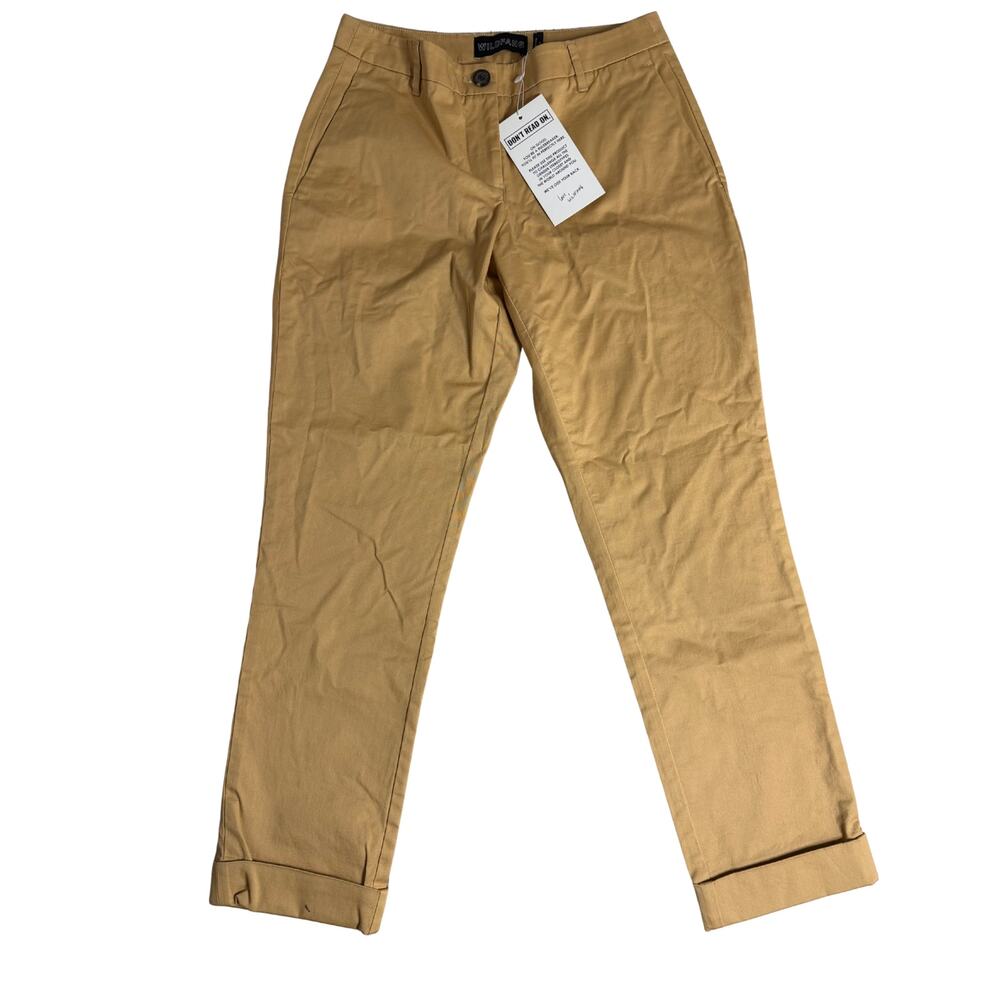 Wildfang The Essential Trouser Camel Tan High-Waisted | Size 2 | NWT